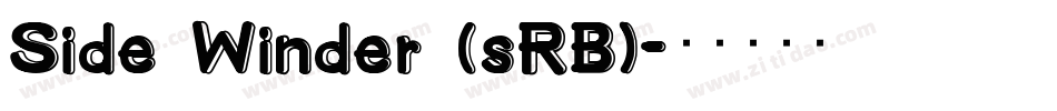 Side Winder (sRB)字体转换